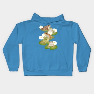 Toads on Lily Pads Kids Hoodie